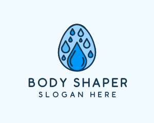 Clean Rain Water Egg  logo design