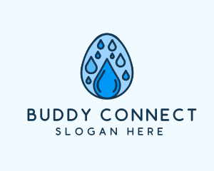 Clean Rain Water Egg  logo design