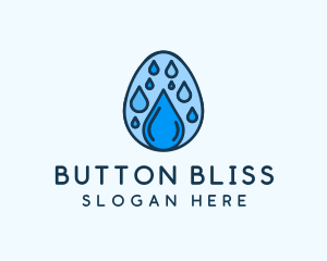 Clean Rain Water Egg  logo design