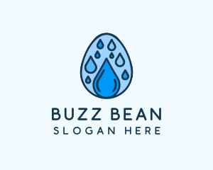 Clean Rain Water Egg  logo design