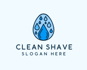 Clean Rain Water Egg  logo design