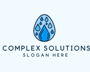 Clean Rain Water Egg  logo design