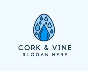 Clean Rain Water Egg  logo design