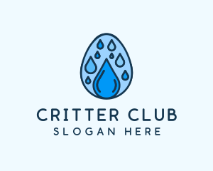 Clean Rain Water Egg  logo design