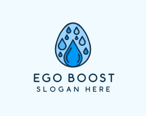 Clean Rain Water Egg  logo design