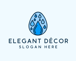 Clean Rain Water Egg  logo design