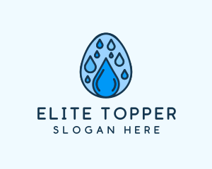 Clean Rain Water Egg  logo design