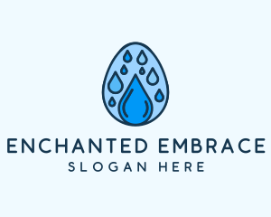 Clean Rain Water Egg  logo design