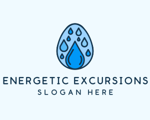 Clean Rain Water Egg  logo design