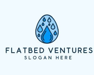 Clean Rain Water Egg  logo design