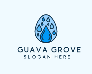 Clean Rain Water Egg  logo design