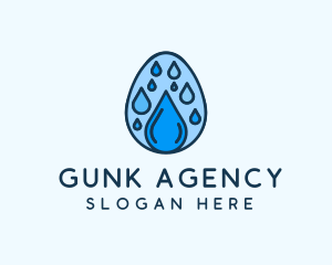 Clean Rain Water Egg  logo design