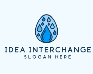 Clean Rain Water Egg  logo design