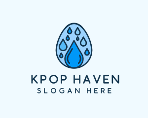 Clean Rain Water Egg  logo design