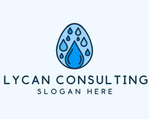 Clean Rain Water Egg  logo design