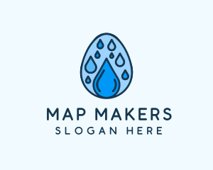 Clean Rain Water Egg  logo design