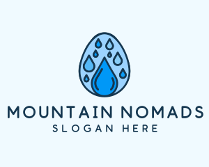 Clean Rain Water Egg  logo design