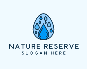 Clean Rain Water Egg  logo design