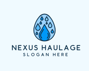 Clean Rain Water Egg  logo design