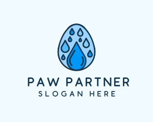 Clean Rain Water Egg  logo design