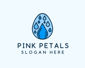 Clean Rain Water Egg  logo design