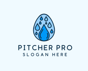 Clean Rain Water Egg  logo design