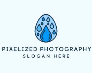 Clean Rain Water Egg  logo design