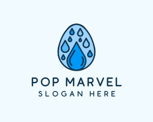 Clean Rain Water Egg  logo design