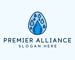 Clean Rain Water Egg  logo design