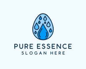 Clean Rain Water Egg  logo design