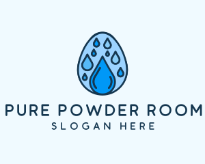 Clean Rain Water Egg  logo design