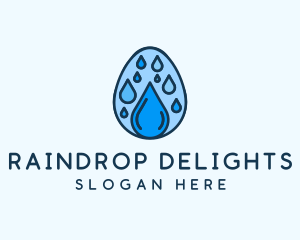 Clean Rain Water Egg  logo design