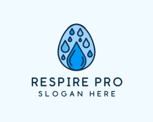 Clean Rain Water Egg  logo design