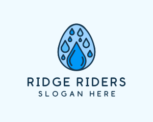 Clean Rain Water Egg  logo design