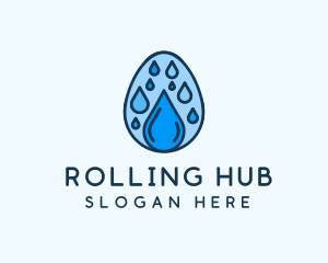 Clean Rain Water Egg  logo design