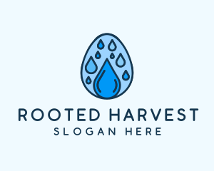 Clean Rain Water Egg  logo design