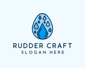 Clean Rain Water Egg  logo design