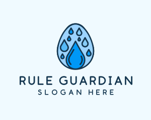 Clean Rain Water Egg  logo design