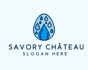 Clean Rain Water Egg  logo design