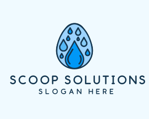 Clean Rain Water Egg  logo design