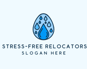 Clean Rain Water Egg  logo design