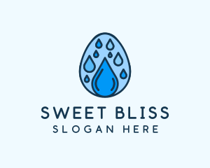 Clean Rain Water Egg  logo design