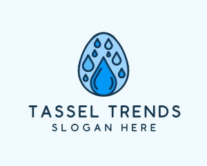 Clean Rain Water Egg  logo design