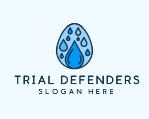 Clean Rain Water Egg  logo design