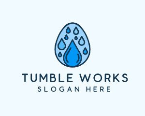 Clean Rain Water Egg  logo design