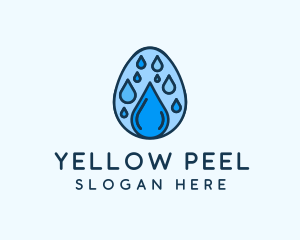 Clean Rain Water Egg  logo design