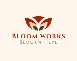 Unique Spa Petals logo design