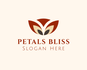 Unique Spa Petals logo design