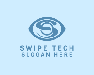 Professional Tech Eye Letter S logo design