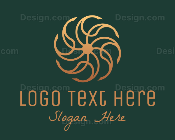 Bronze Luxury Ornament Logo